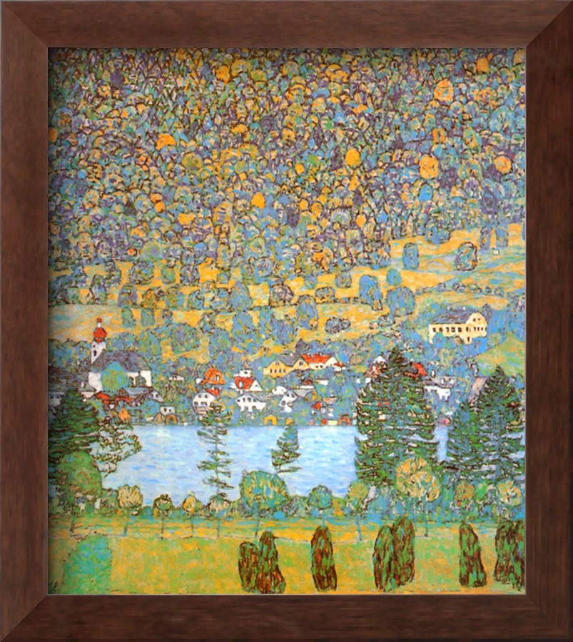 Mountain Slope at Unterach - Gustav Klimt Paintings